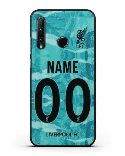Именной чехол ФК Ливерпуль с фамилией и номером (сезон 2020-2021) гостевая форма силиконовый для Honor 20e