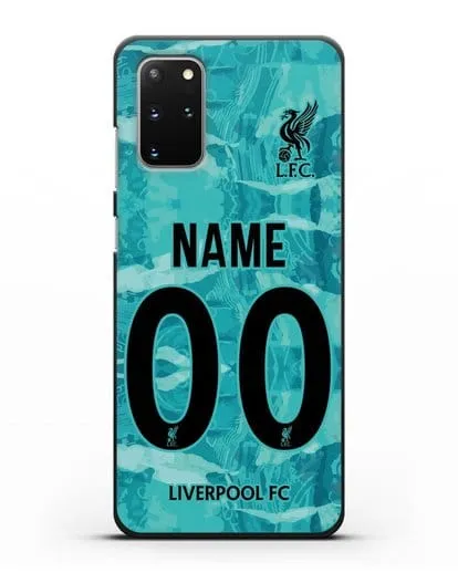 Именной чехол ФК Ливерпуль с фамилией и номером (сезон 2020-2021) гостевая форма силиконовый для Samsung Galaxy S20 Plus [SM-G985F]