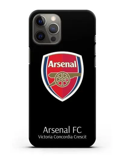 Чехол с логотипом ФК Арсенал Лондон силиконовый для iPhone 12 Pro Max