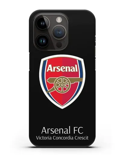 Чехол с логотипом ФК Арсенал Лондон силиконовый для iPhone 14 Pro