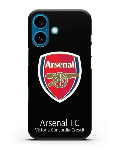 Чехол с логотипом ФК Арсенал Лондон силиконовый для iPhone 16