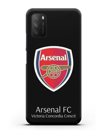 Чехол с логотипом ФК Арсенал Лондон силиконовый для Xiaomi Poco M3