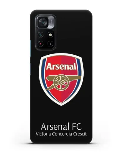 Чехол с логотипом ФК Арсенал Лондон силиконовый для Xiaomi Poco M4 Pro 5G