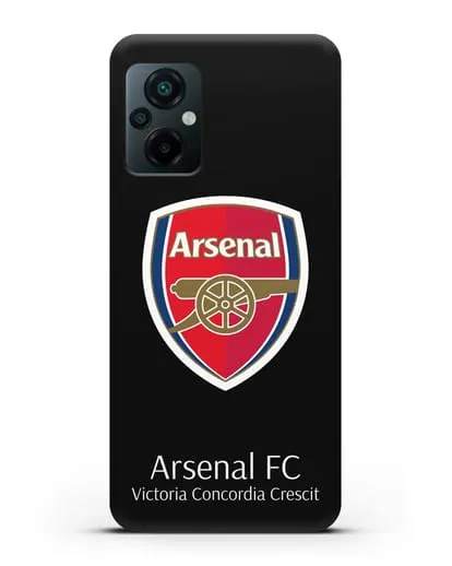 Чехол с логотипом ФК Арсенал Лондон силиконовый для Xiaomi Poco M5