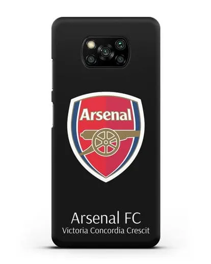 Чехол с логотипом ФК Арсенал Лондон силиконовый для Xiaomi Poco X3