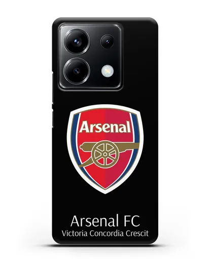 Чехол с логотипом ФК Арсенал Лондон силиконовый для Xiaomi Poco X6