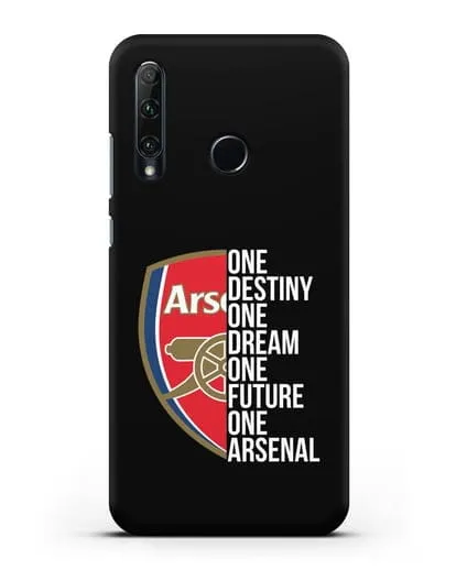 Чехол Arsenal с надписью One Destiny, One Dream, One Future, One Arsenal силиконовый для Honor 20e