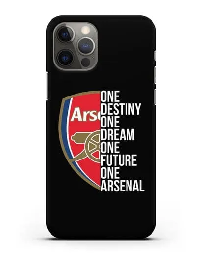Чехол Arsenal с надписью One Destiny, One Dream, One Future, One Arsenal силиконовый для iPhone 12 Pro