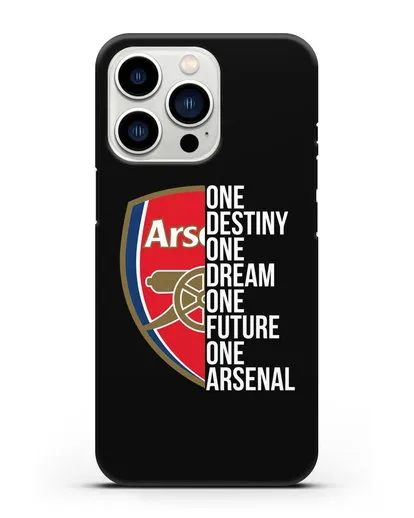 Чехол Arsenal с надписью One Destiny, One Dream, One Future, One Arsenal силиконовый для iPhone 13 Pro