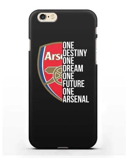 Чехол Arsenal с надписью One Destiny, One Dream, One Future, One Arsenal силиконовый для iPhone 6