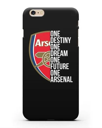 Чехол Arsenal с надписью One Destiny, One Dream, One Future, One Arsenal силиконовый для iPhone 6 Plus