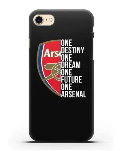Чехол Arsenal с надписью One Destiny, One Dream, One Future, One Arsenal силиконовый для iPhone 7