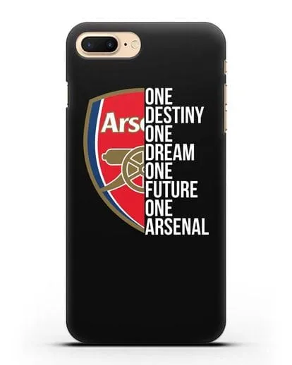 Чехол Arsenal с надписью One Destiny, One Dream, One Future, One Arsenal силиконовый для iPhone 8 Plus