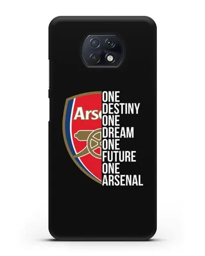 Чехол Arsenal с надписью One Destiny, One Dream, One Future, One Arsenal силиконовый для Xiaomi Redmi Note 9T