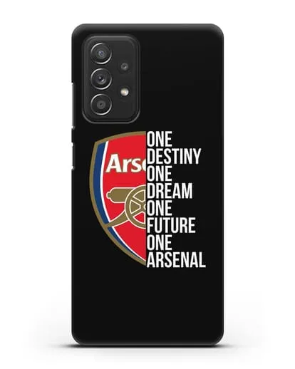 Чехол Arsenal с надписью One Destiny, One Dream, One Future, One Arsenal силиконовый для Samsung Galaxy A53