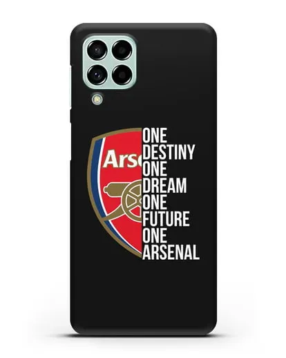 Чехол Arsenal с надписью One Destiny, One Dream, One Future, One Arsenal силиконовый для Samsung Galaxy M53 [SM-M536]