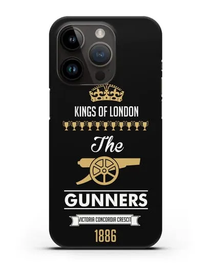 Чехол Arsenal The Gunners. Kings of London силиконовый для iPhone 14 Pro