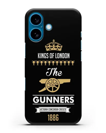 Чехол Arsenal The Gunners. Kings of London силиконовый для iPhone 16
