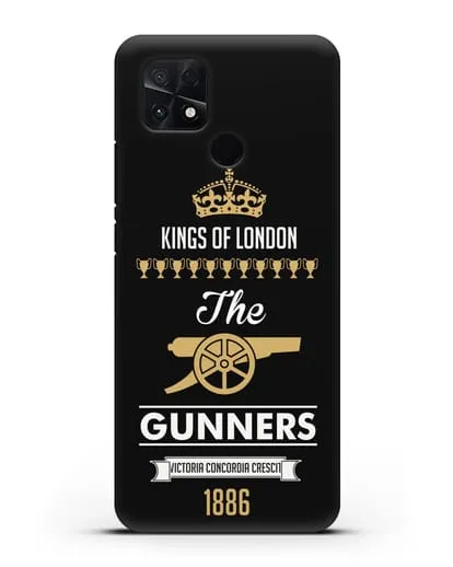 Чехол Arsenal The Gunners. Kings of London силиконовый для Xiaomi Poco C40