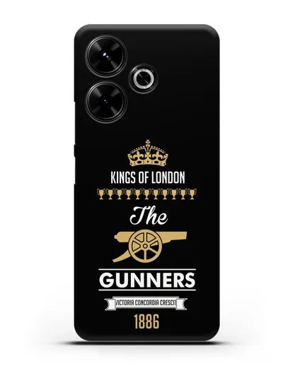 Чехол Arsenal The Gunners. Kings of London силиконовый для Xiaomi Poco M6