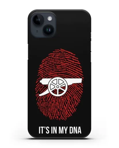 Чехол Arsenal с надписью It's in my DNA силиконовый для iPhone 14 Plus