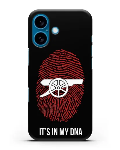 Чехол Arsenal с надписью It's in my DNA силиконовый для iPhone 16