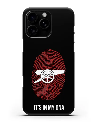 Чехол Arsenal с надписью It's in my DNA силиконовый для iPhone 16 Pro Max