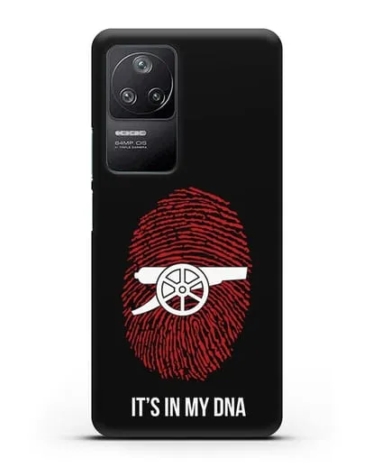 Чехол Arsenal с надписью It's in my DNA силиконовый для Xiaomi Poco F4