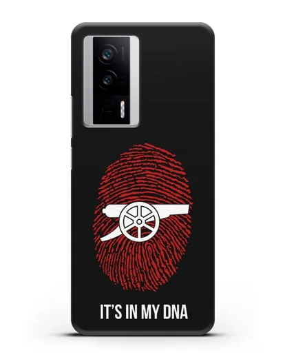Чехол Arsenal с надписью It's in my DNA силиконовый для Xiaomi Poco F5 Pro