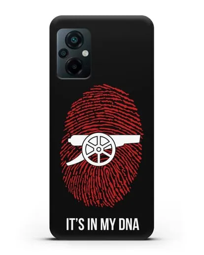 Чехол Arsenal с надписью It's in my DNA силиконовый для Xiaomi Poco M5