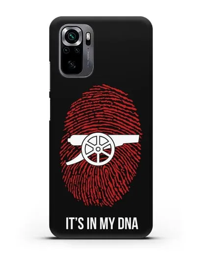 Чехол Arsenal с надписью It's in my DNA силиконовый для Xiaomi Poco M5s