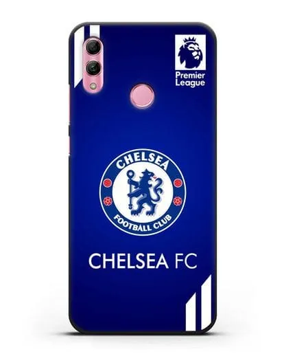 Чехол с логотипом ФК Челси с синим фоном силиконовый для Honor 10 Lite
