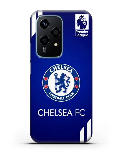 Чехол с логотипом ФК Челси с синим фоном силиконовый для Honor 200 Lite