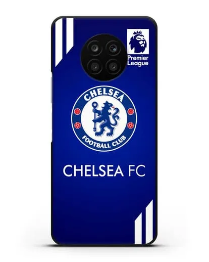 Чехол с логотипом ФК Челси с синим фоном силиконовый для Honor 50 lite