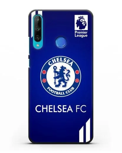 Чехол с логотипом ФК Челси с синим фоном силиконовый для Honor 9C