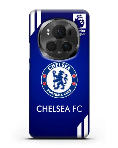 Чехол с логотипом ФК Челси с синим фоном силиконовый для Honor Magic 6 Pro