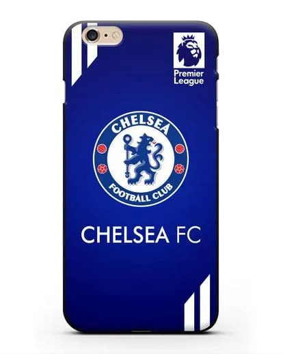 Чехол с логотипом ФК Челси с синим фоном силиконовый для iPhone 6s Plus
