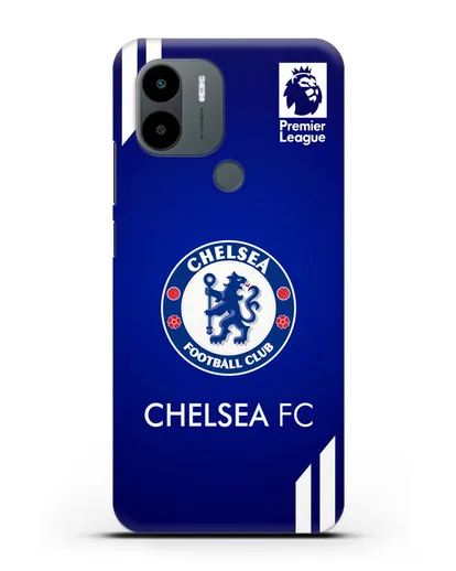 Чехол с логотипом ФК Челси с синим фоном силиконовый для Xiaomi Poco C51