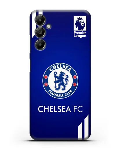 Чехол с логотипом ФК Челси с синим фоном силиконовый для Samsung Galaxy A05s [SM-A057]