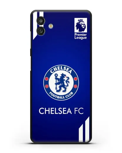 Чехол с логотипом ФК Челси с синим фоном силиконовый для Samsung Galaxy M13 [SM-M135]
