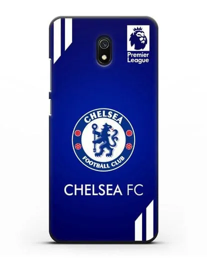Чехол с логотипом ФК Челси с синим фоном силиконовый для Xiaomi Redmi 8A