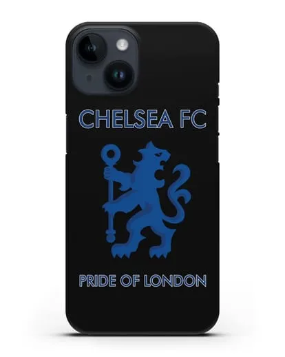 Чехол с надписью Chelsea FC. Pride of London силиконовый для iPhone 14