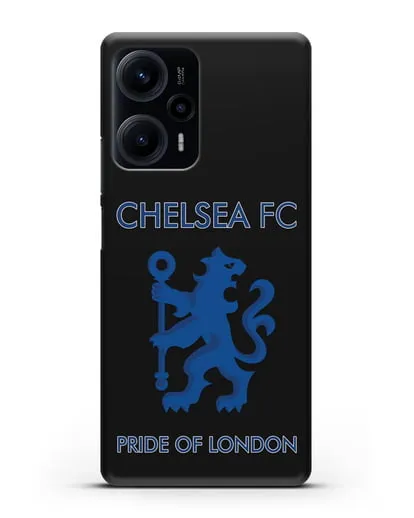Чехол с надписью Chelsea FC. Pride of London силиконовый для Xiaomi Poco F5