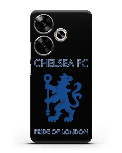 Чехол с надписью Chelsea FC. Pride of London силиконовый для Xiaomi Poco F6