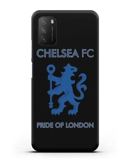 Чехол с надписью Chelsea FC. Pride of London силиконовый для Xiaomi Poco M3