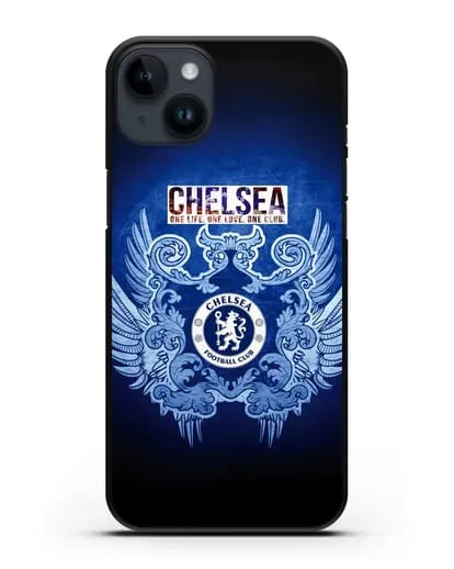 Чехол с рисунком Челси One Life. One Love. One club силиконовый для iPhone 14 Plus