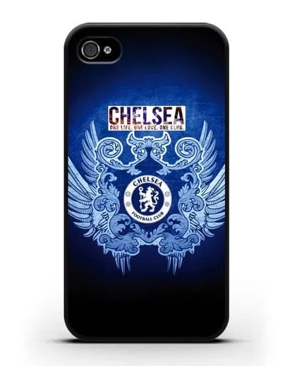 Чехол с рисунком Челси One Life. One Love. One club силиконовый для iPhone 4/4s