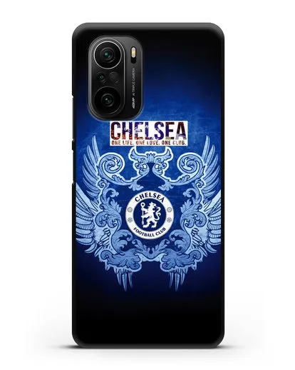 Чехол с рисунком Челси One Life. One Love. One club силиконовый для Xiaomi Poco F3 Pro