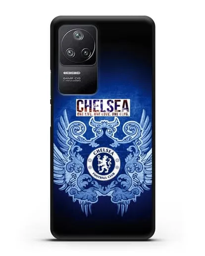 Чехол с рисунком Челси One Life. One Love. One club силиконовый для Xiaomi Poco F4