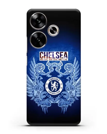 Чехол с рисунком Челси One Life. One Love. One club силиконовый для Xiaomi Poco F6